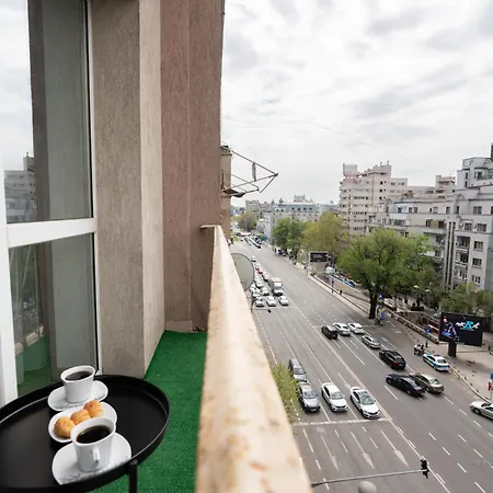 Stepup Apartment, Downtown Bucharest, Center, Balcony View * Bucarest