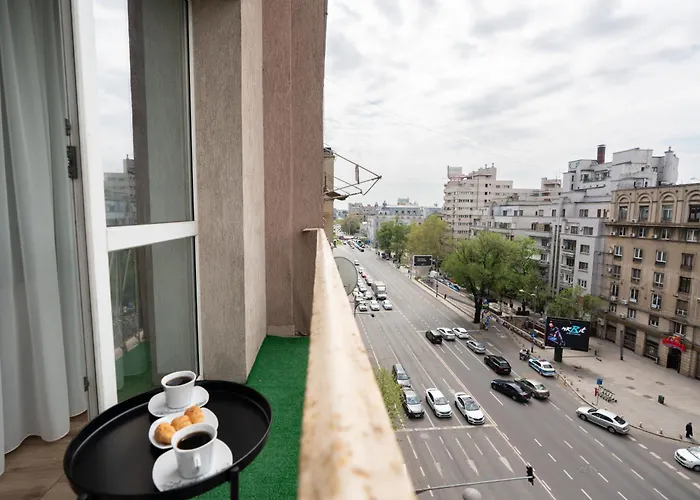 Stepup Apartment, Downtown Bucharest, Center, Balcony View * Bucureşti