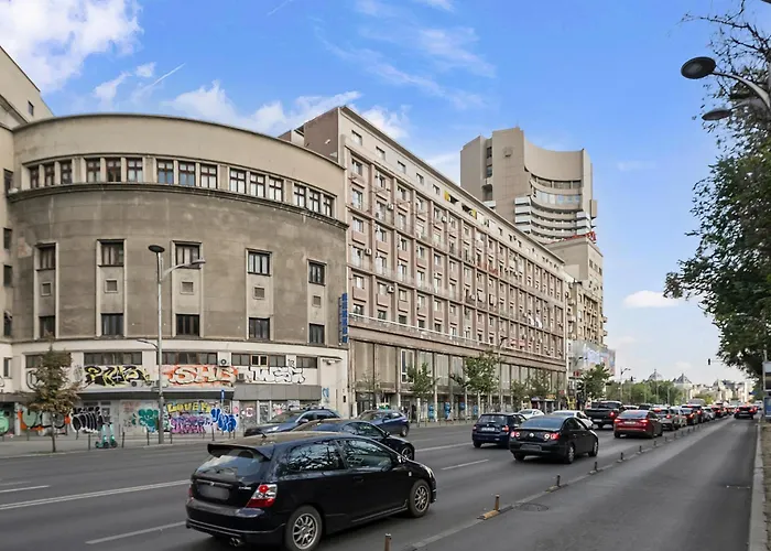 Stepup Apartment, Downtown Bucharest, Center, Balcony View 公寓